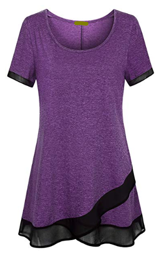 Splicing Tunic Tops